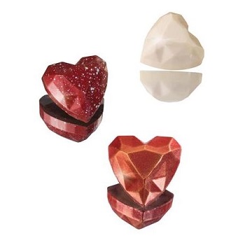 Martellato Heart BPA Free  Chocolate Mould
